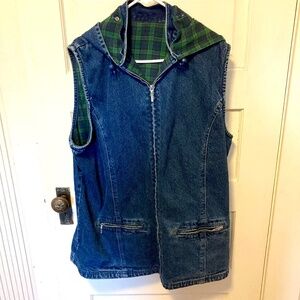 Denim Vest plaid Blackwatch Lining 1x